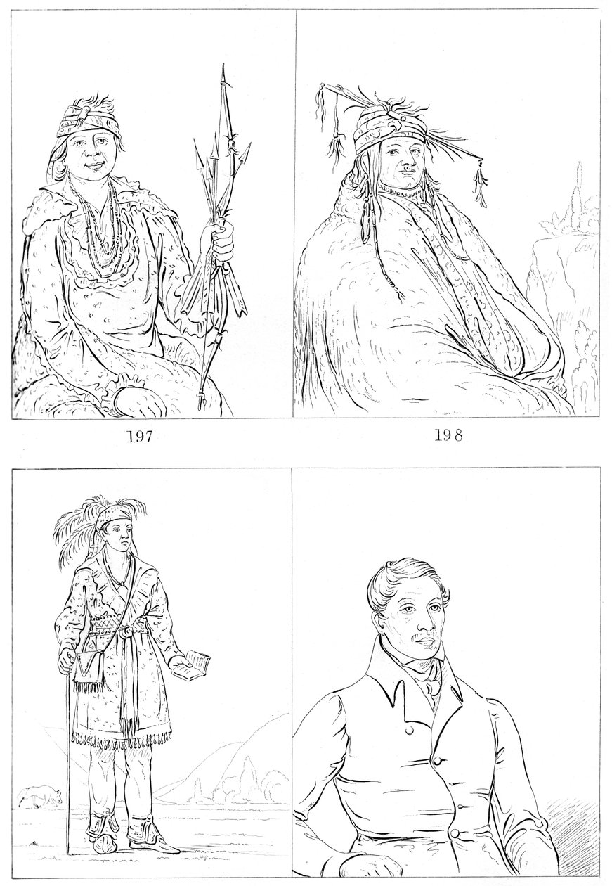 Delawares i Mohicans, 1841. autorstwa Myers and Co