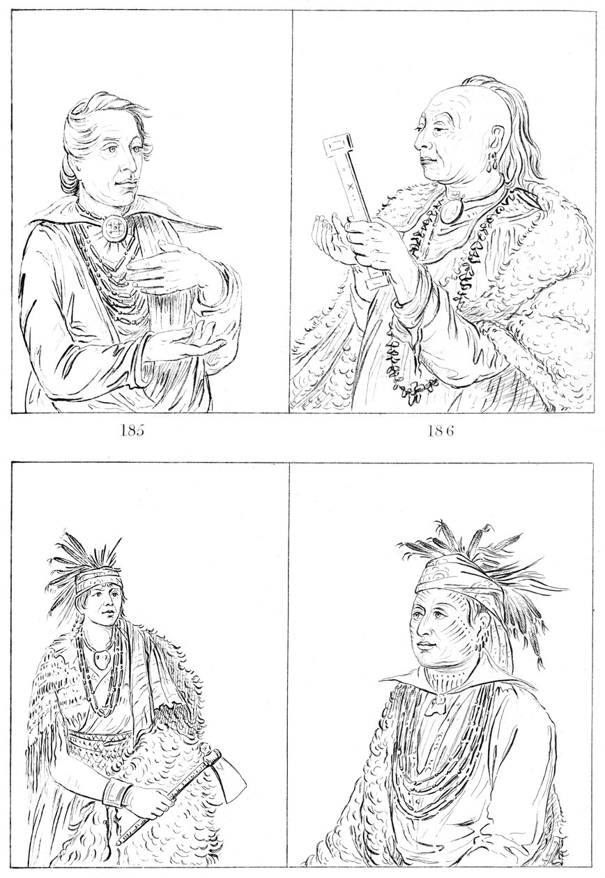 Kickapoos i Weas, 1841. autorstwa Myers and Co