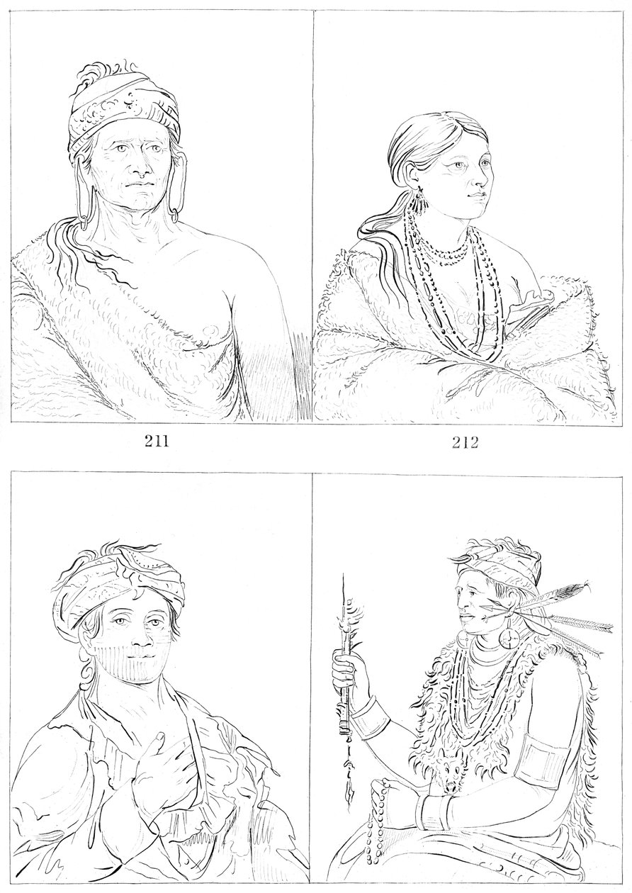 Shawnees, 1841. autorstwa Myers and Co