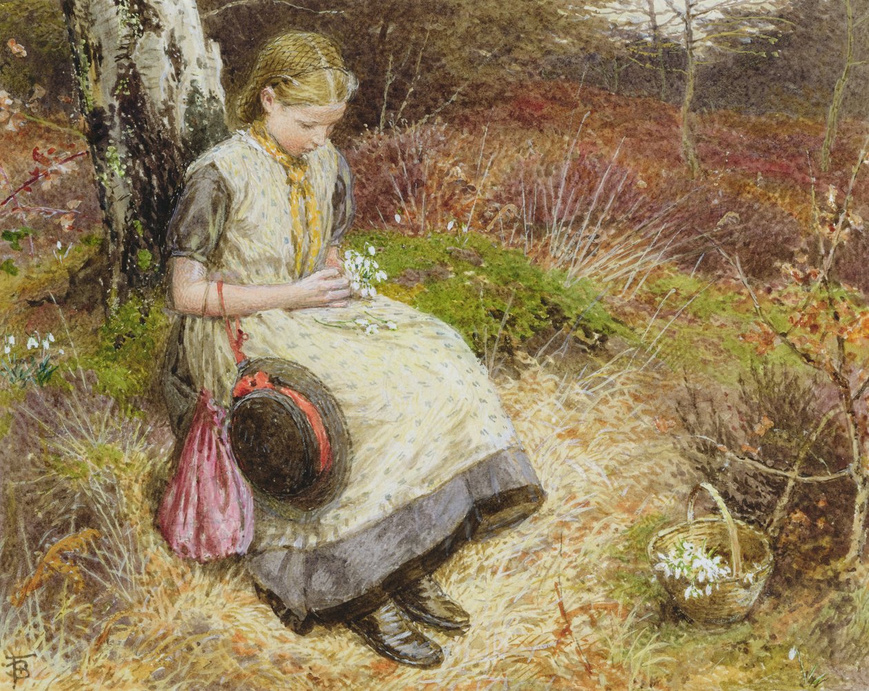 Przebiśniegi autorstwa Myles Birket Foster