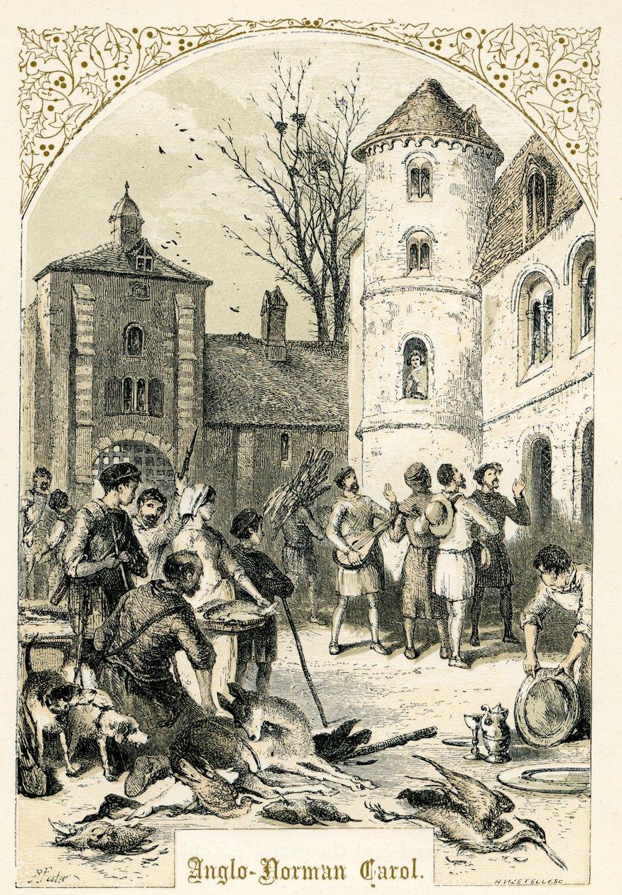 Anglo-Normal Carol autorstwa Myles Birket Foster