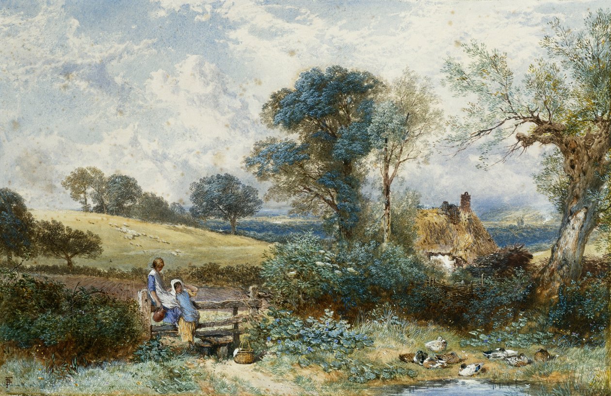 Nad Kaczym Stawem, autorstwa Myles Birket Foster