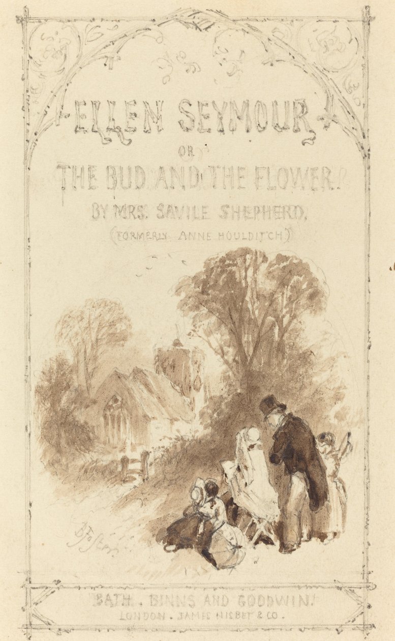 Strona tytułowa „Ellen Seymour” autorstwa Myles Birket Foster