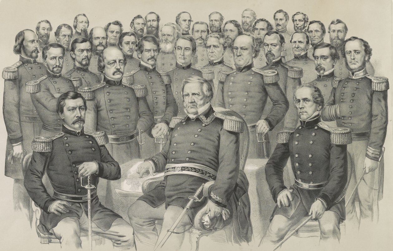 Mistrzowie Unii, 1861 autorstwa Nathaniel Currier