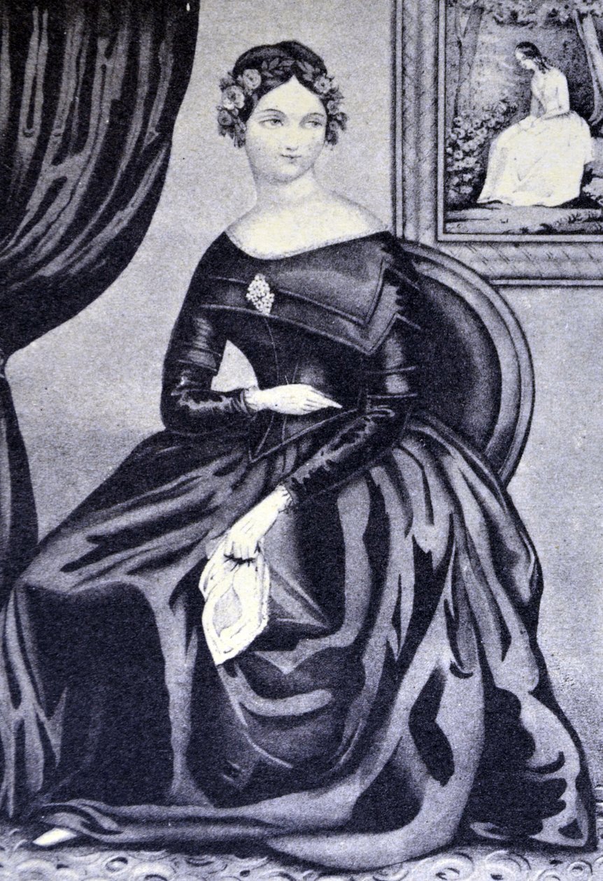 Currier & Ives ilustracja XIX wieku. Julia autorstwa N. and Ives, J.M. Currier