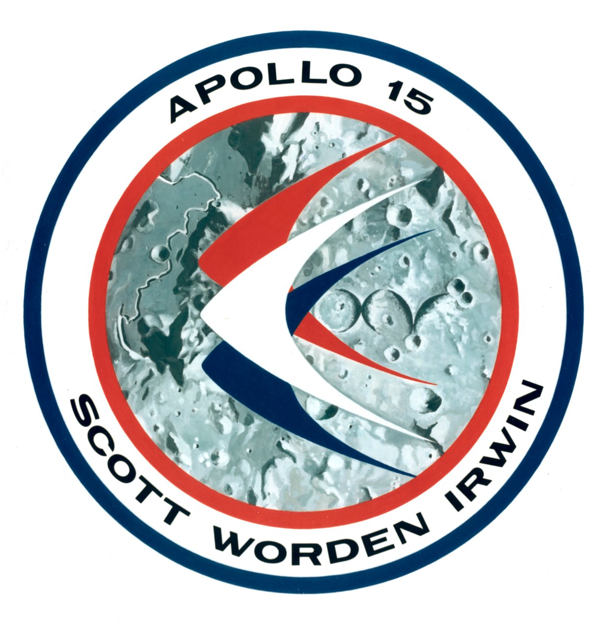 Insygnia misji księżycowej Apollo 15, 1971. autorstwa NASA Images