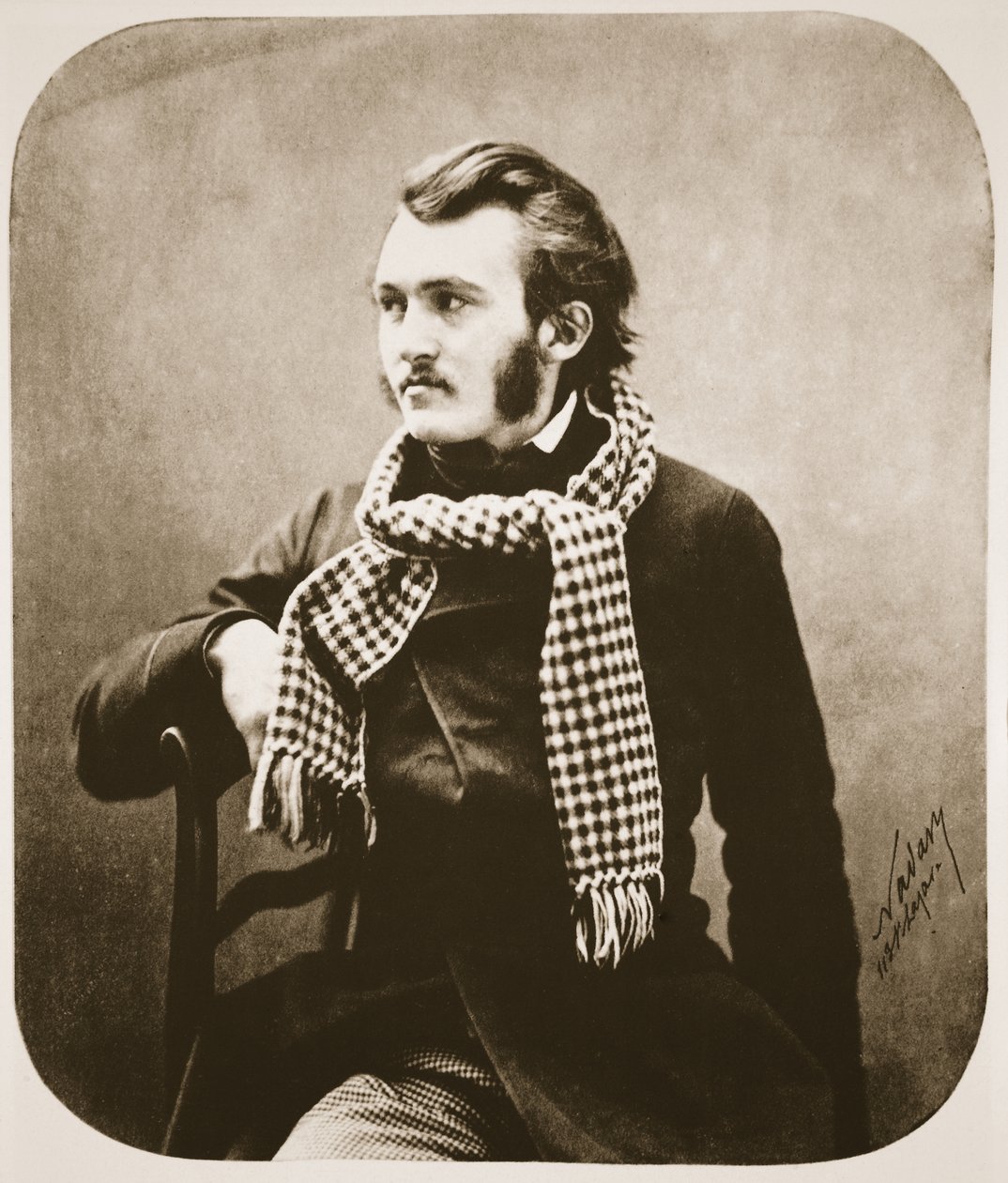 Gustave Dore, 1855 (fotograwiura) autorstwa Nadar