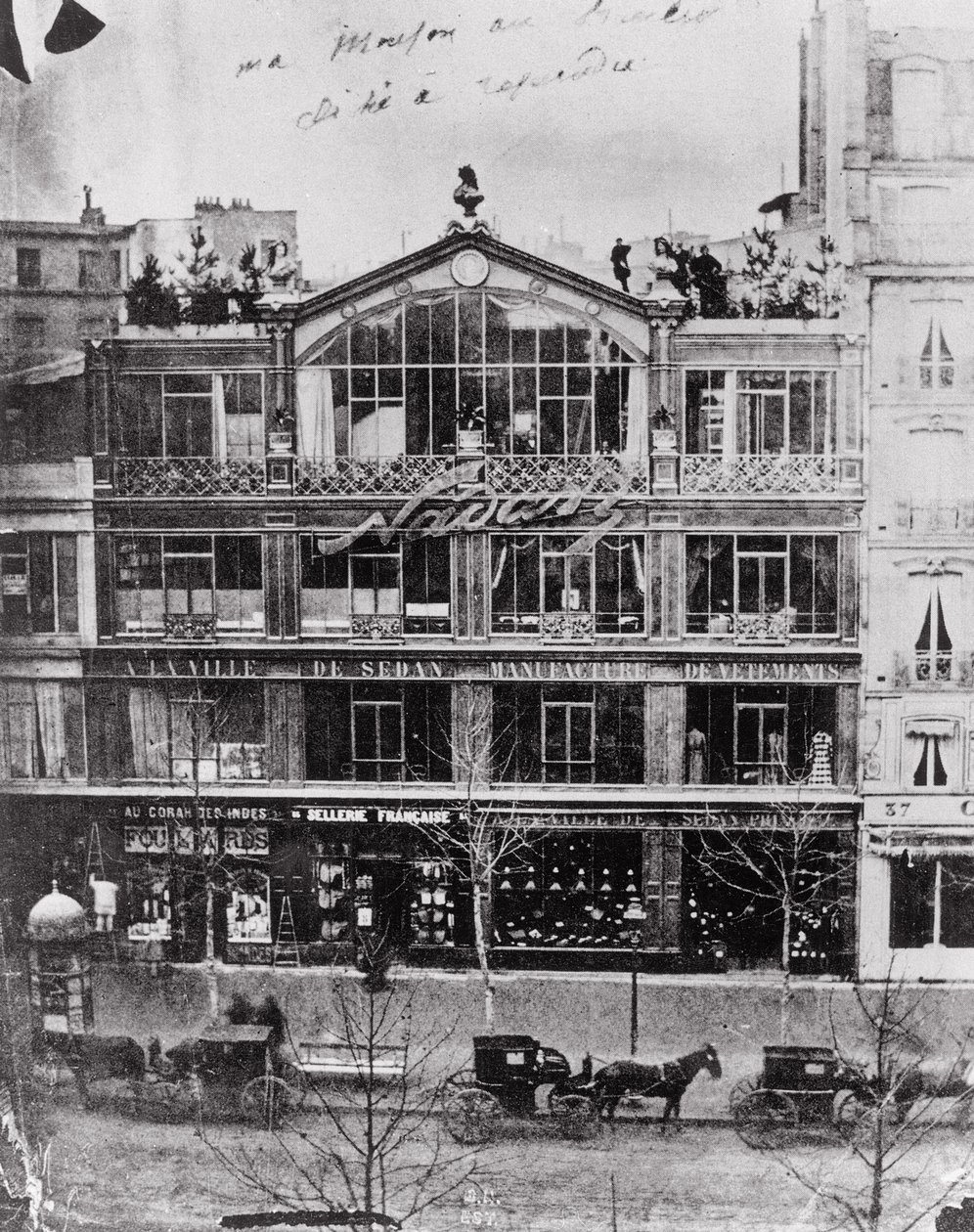Studio Nadara przy 35 Boulevard des Capucines, Paryż, ok. 1855 autorstwa Nadar