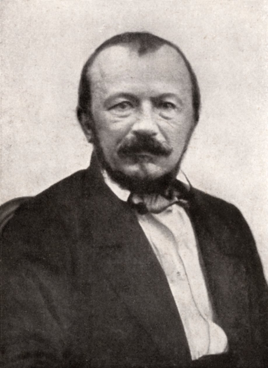 Gerard de Nerval, poeta francuski, połowa XIX wieku. autorstwa Nadar
