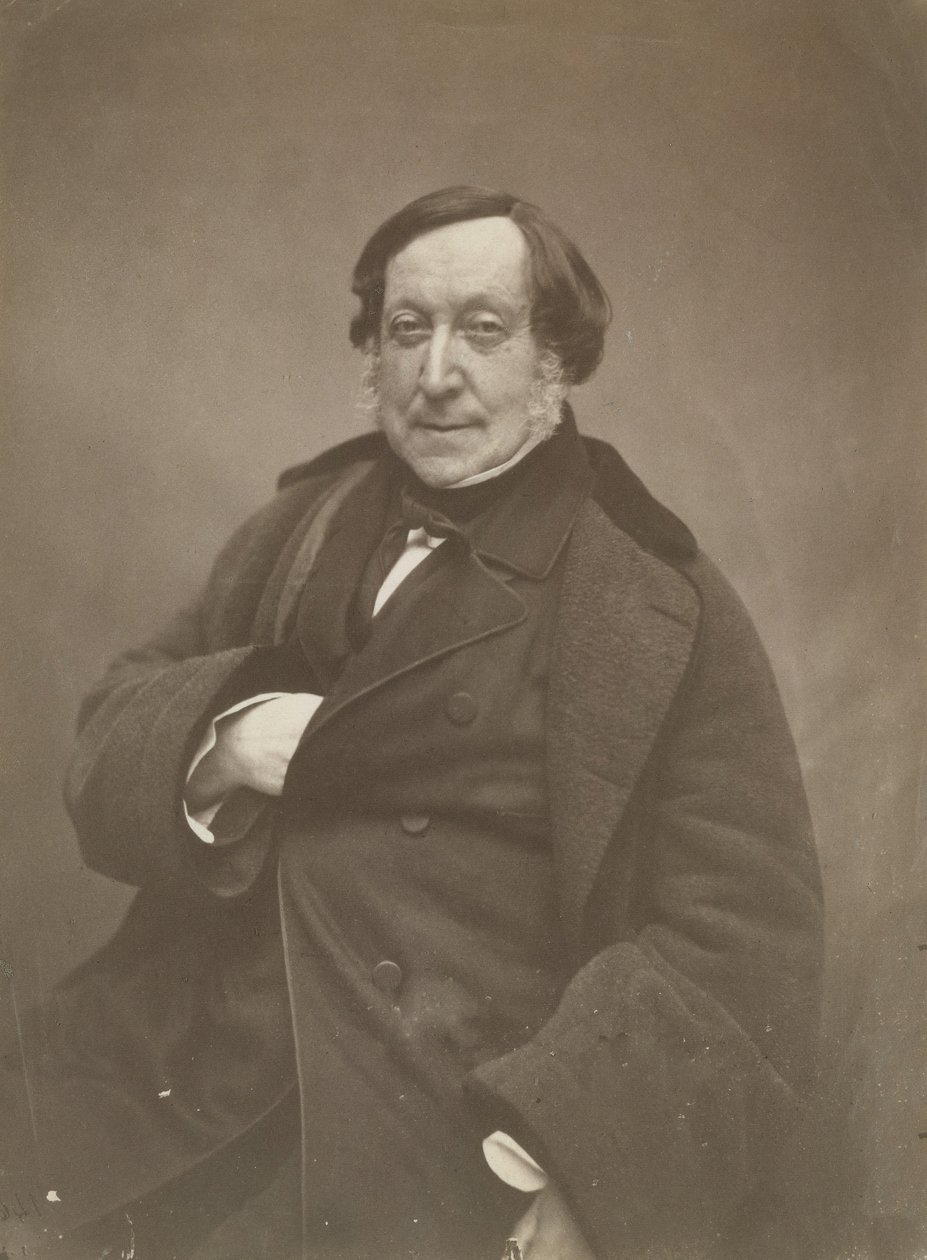 Gioacchino Rossini, marzec 1856. autorstwa Nadar