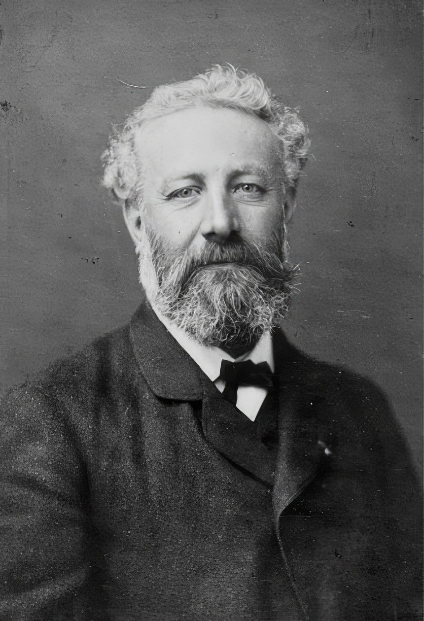 Jules Verne (1828-1905). Francuski pisarz. Około 1880 r. autorstwa Nadar