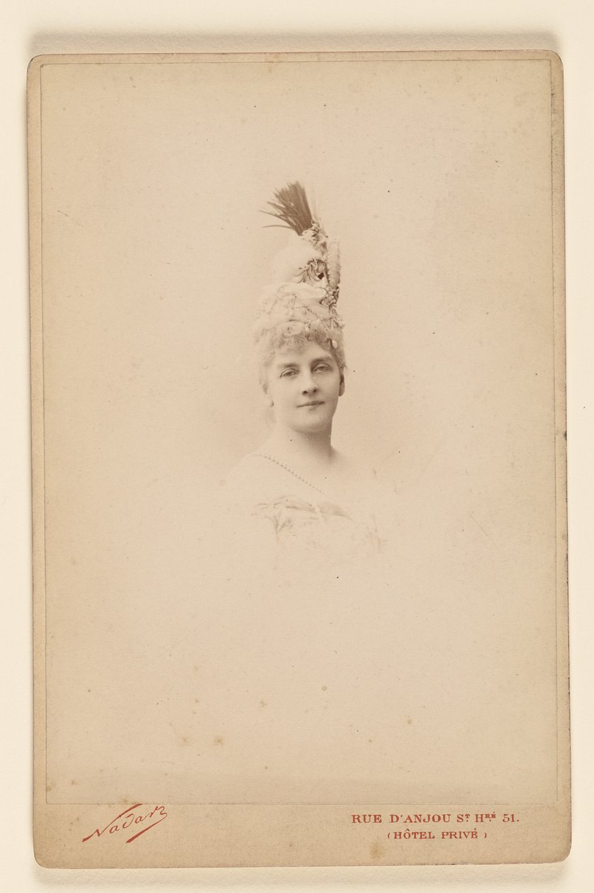 [Hrabina Hélène de Pourtalès] autorstwa Nadar [Gaspard Félix Tournachon]