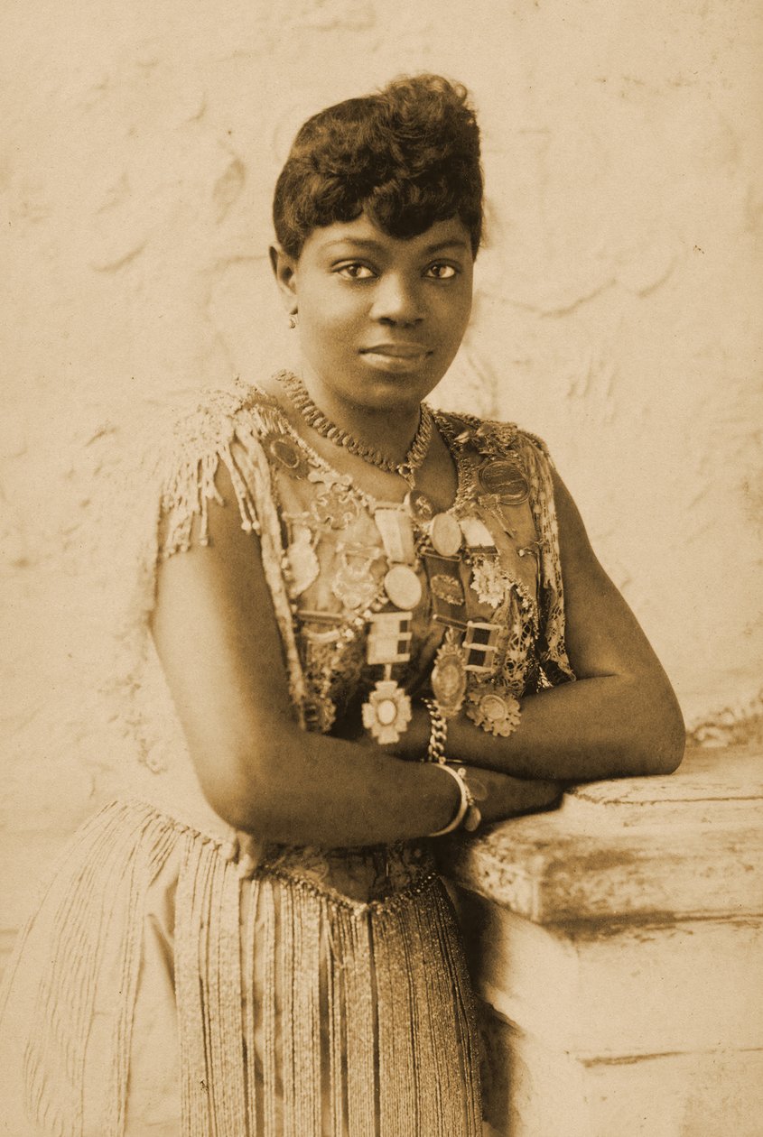 Portret Sissieretty Jones, ok. 1895 r. autorstwa Napoleon Sarony