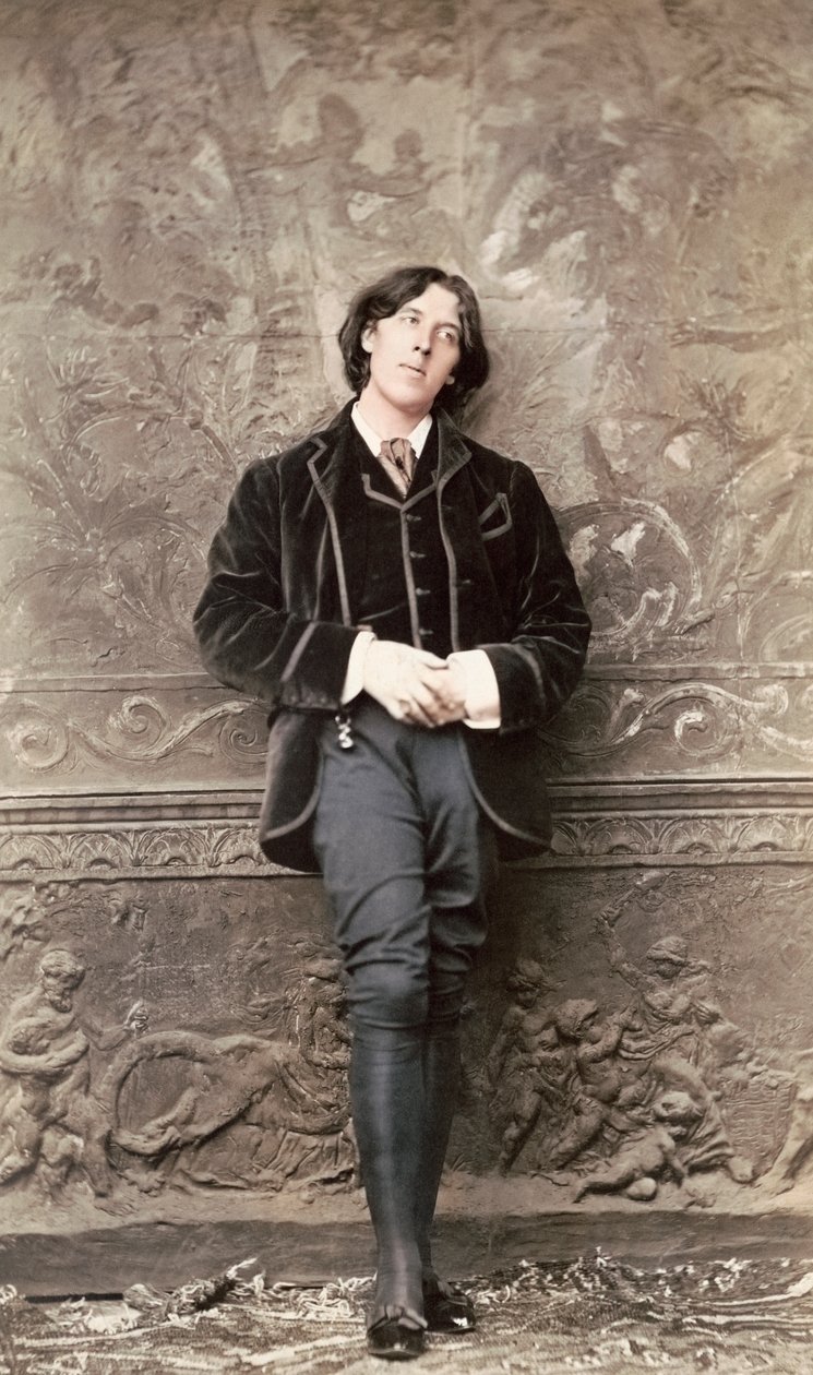Oscar Wilde, początek lat 80. XIX wieku (zdjęcie) autorstwa Napoleon Sarony