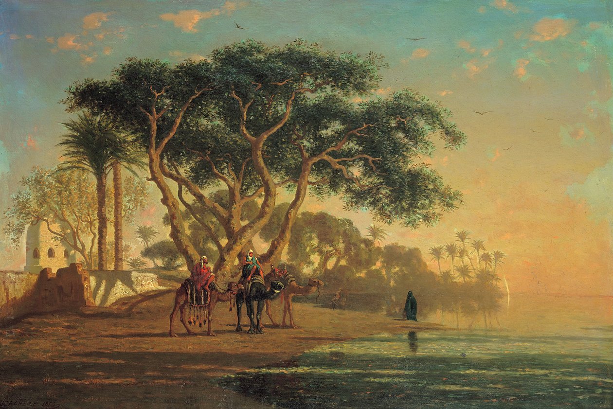Arabska Oaza, 1853 autorstwa Narcisse Berchere