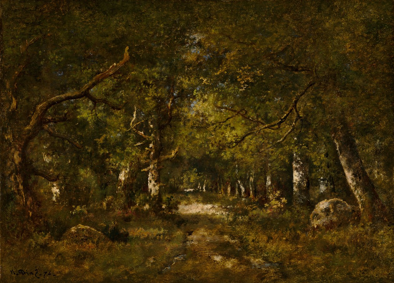 Scena leśna autorstwa Narcisse Diaz de la Pena