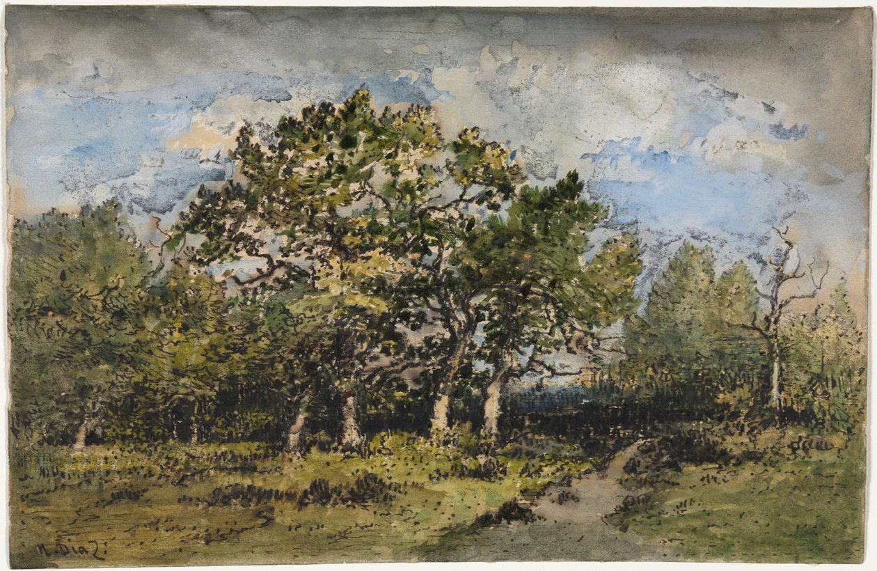 Krajobraz, ok. 1860. autorstwa Narcisse Diaz de la Pena