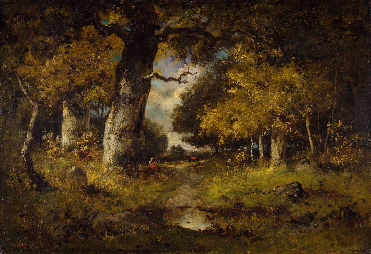 Scena leśna, 1876. autorstwa Narcisse Virgile Diaz de la Peña
