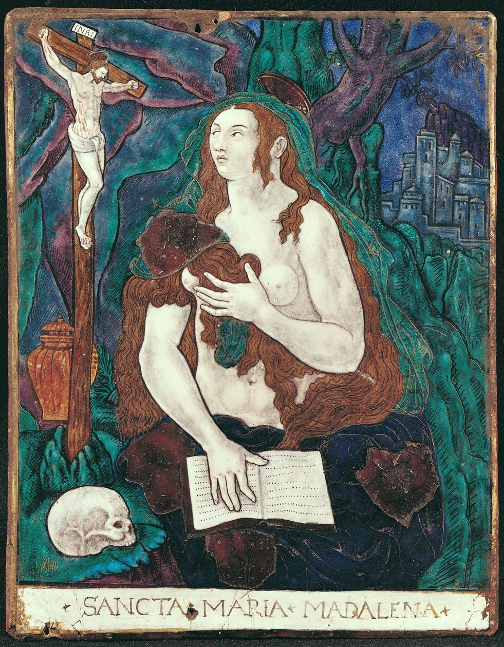 Św. Maria Magdalena, Pracownia Limousin (emalia malowana) autorstwa Nardon Penicaud