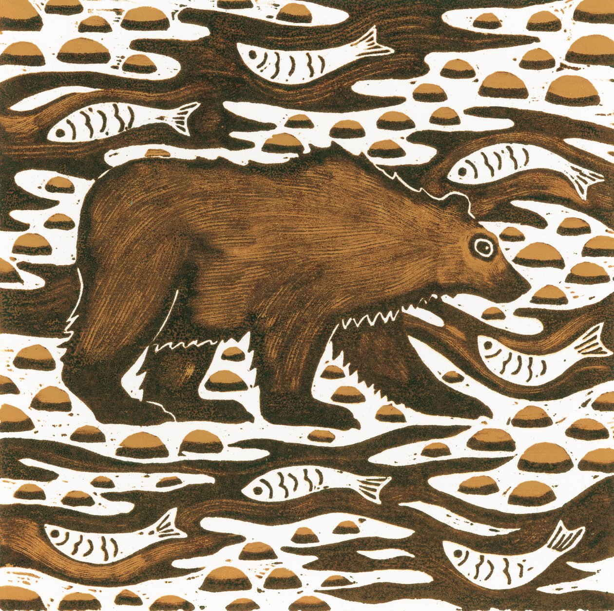 Niedźwiedź wędkarski, 2001 autorstwa Nat Morley
