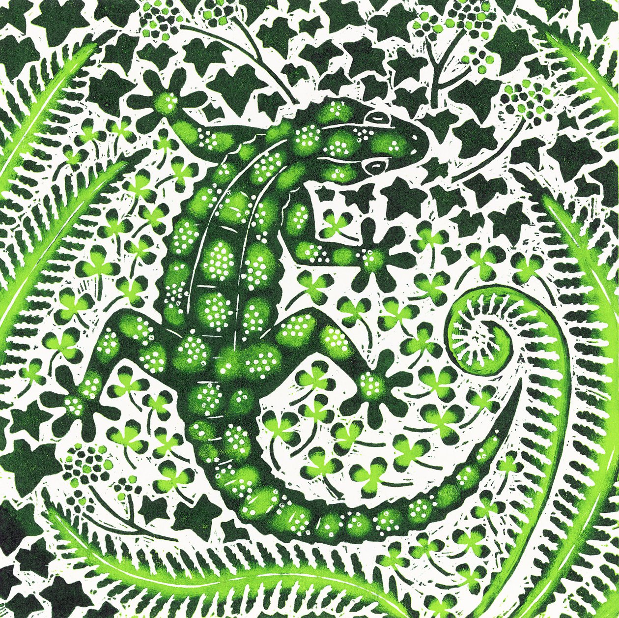 Zielony Gekon, 2002 autorstwa Nat Morley