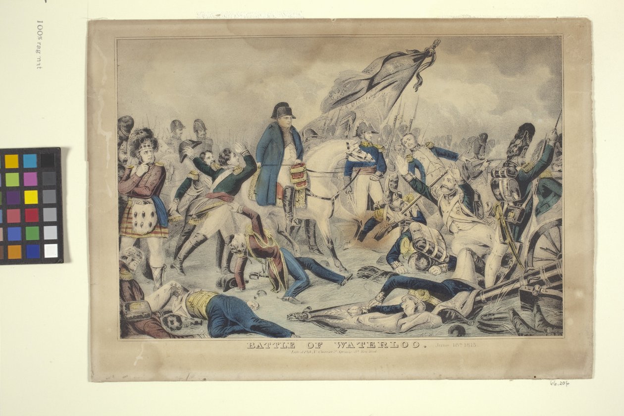 Битва при Ватерлоо, 18 июня, Польша. autorstwa Nathaniel Currier