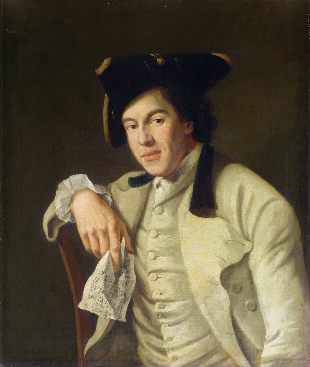 Portret Charlesa Lee Lewisa (1740-1803) autorstwa Nathaniel Hone