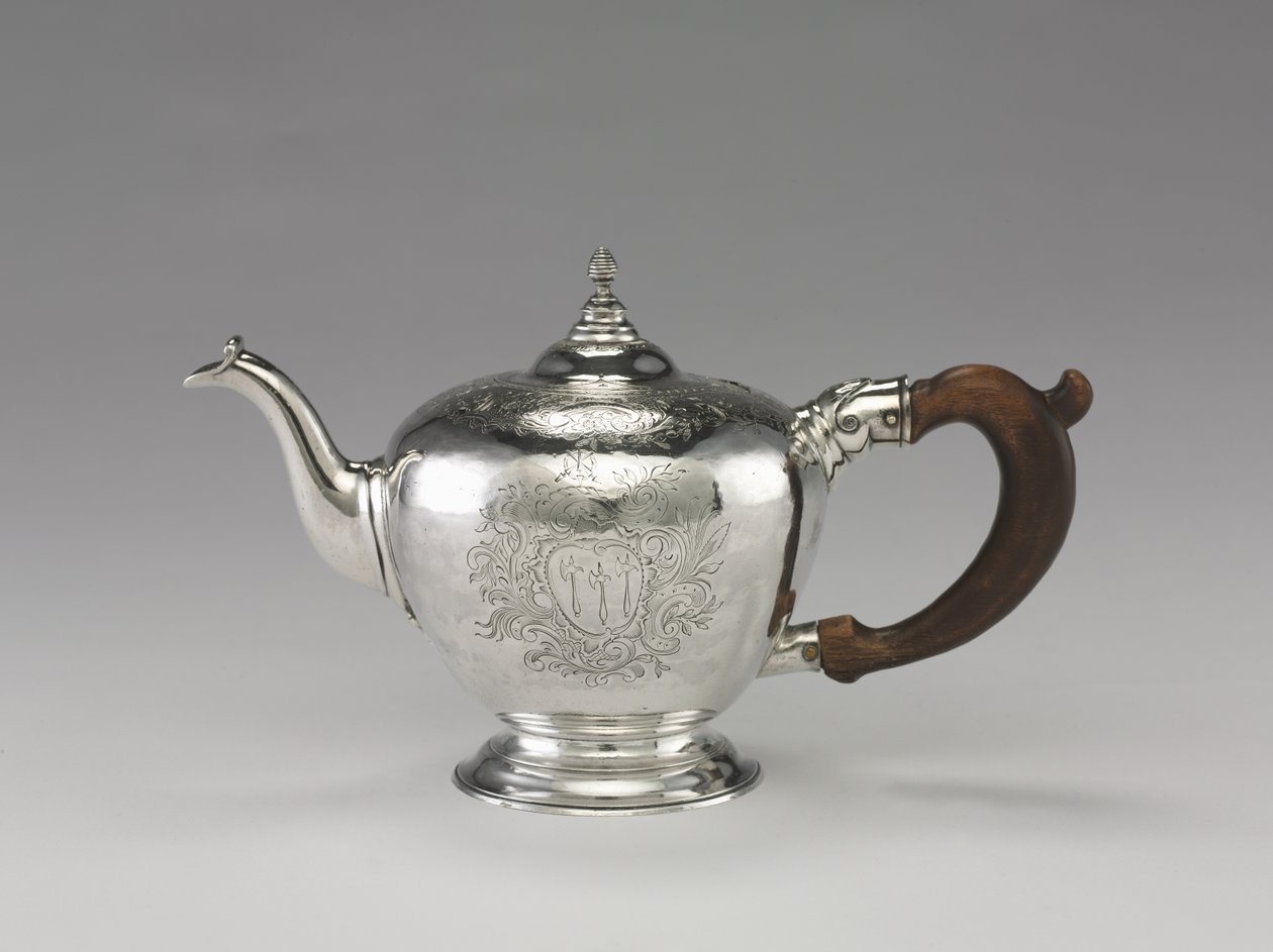 Czajnik, ok.1755-1760 (srebrny) autorstwa Nathaniel Hurd