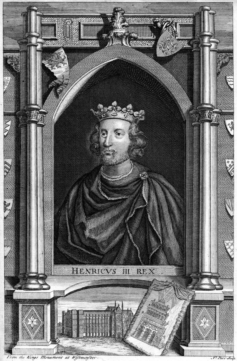 Henryk III, król Anglii. autorstwa Nathaniel Parr