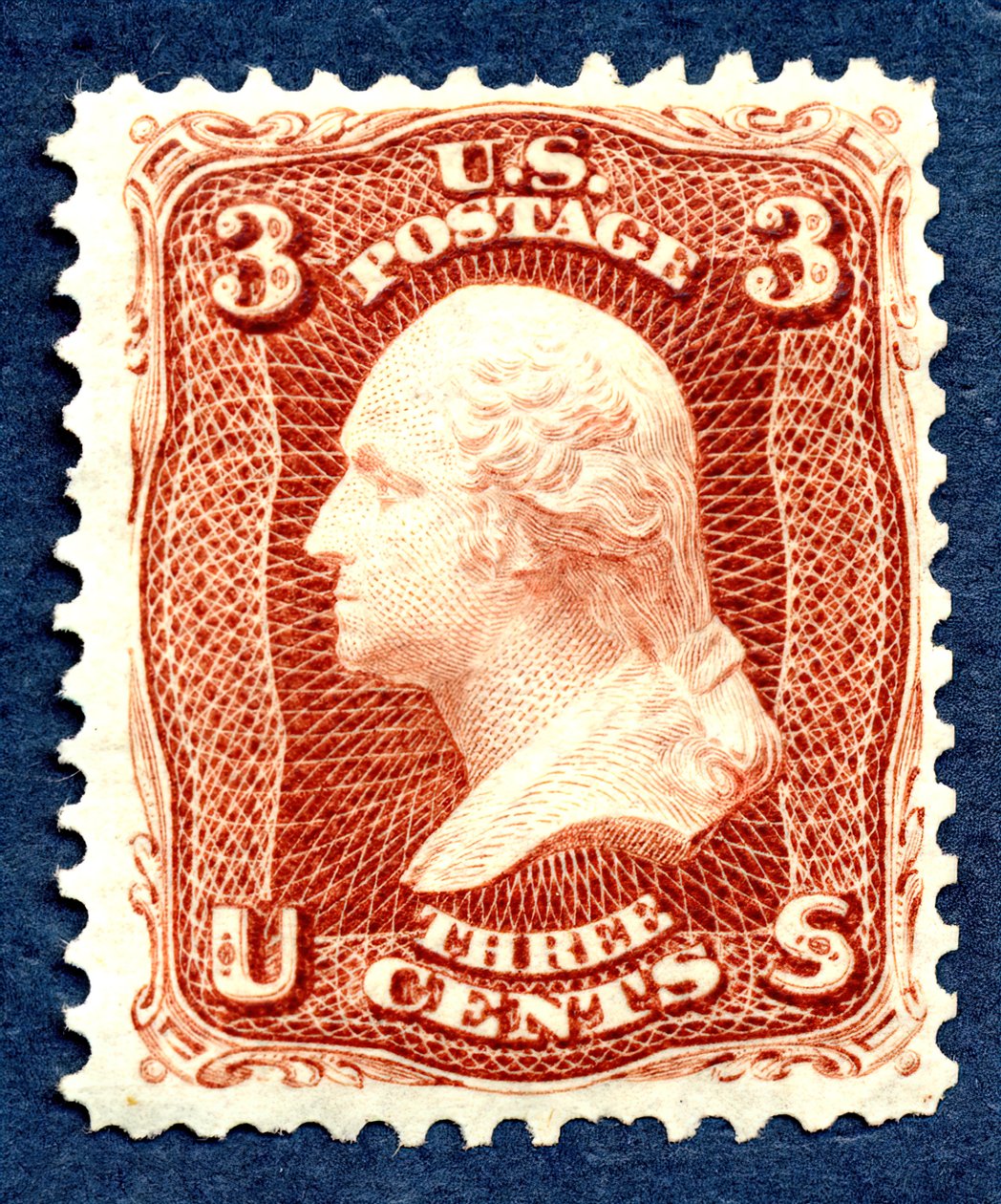Ponowne wydanie singla 3c Washington, 1875. autorstwa National Bank Note Company