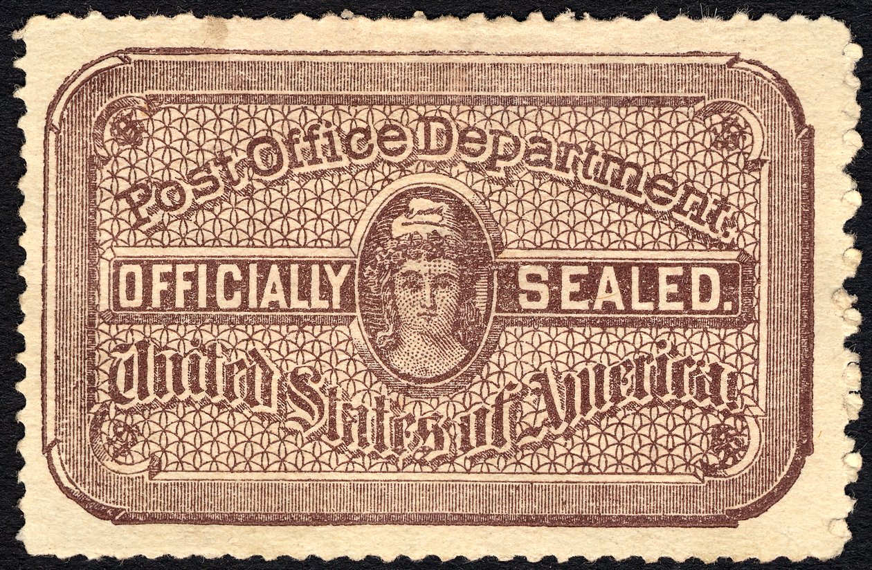 Pieczęć pocztowa, 1889 r. autorstwa National Bank Note Company