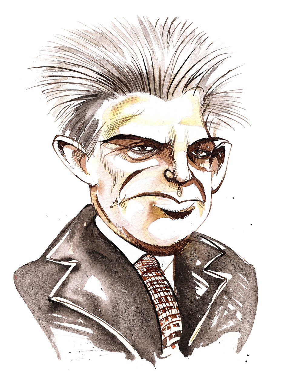 Carl Nielsen, karykatura autorstwa Neale Osborne