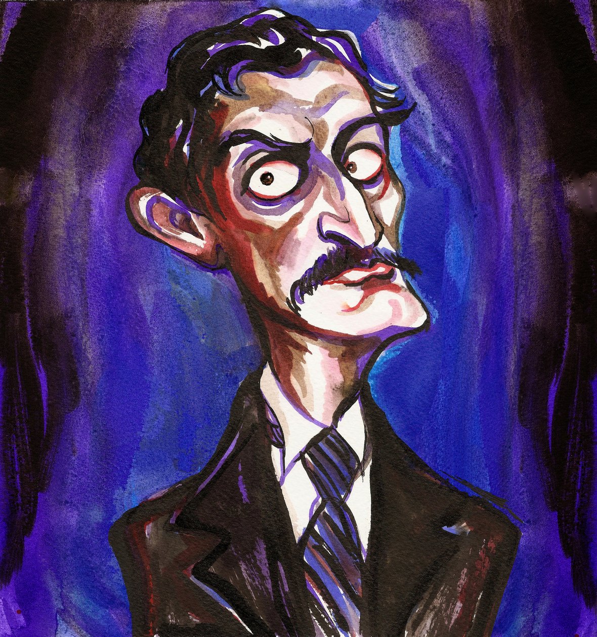 Edvard Munch, 2018 (atrament) autorstwa Neale Osborne