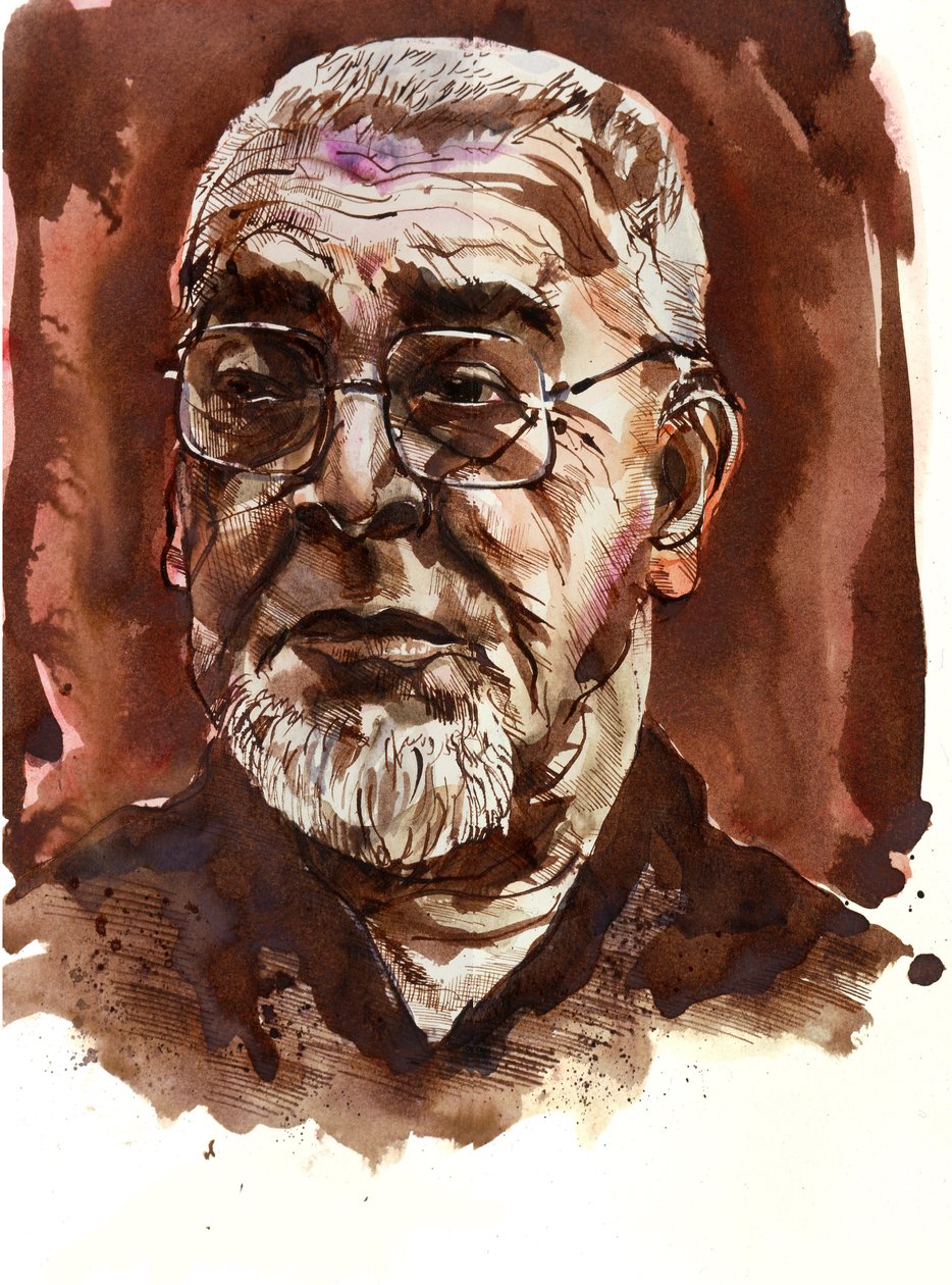 Russell Hoban - portret amerykańskiego autora autorstwa Neale Osborne