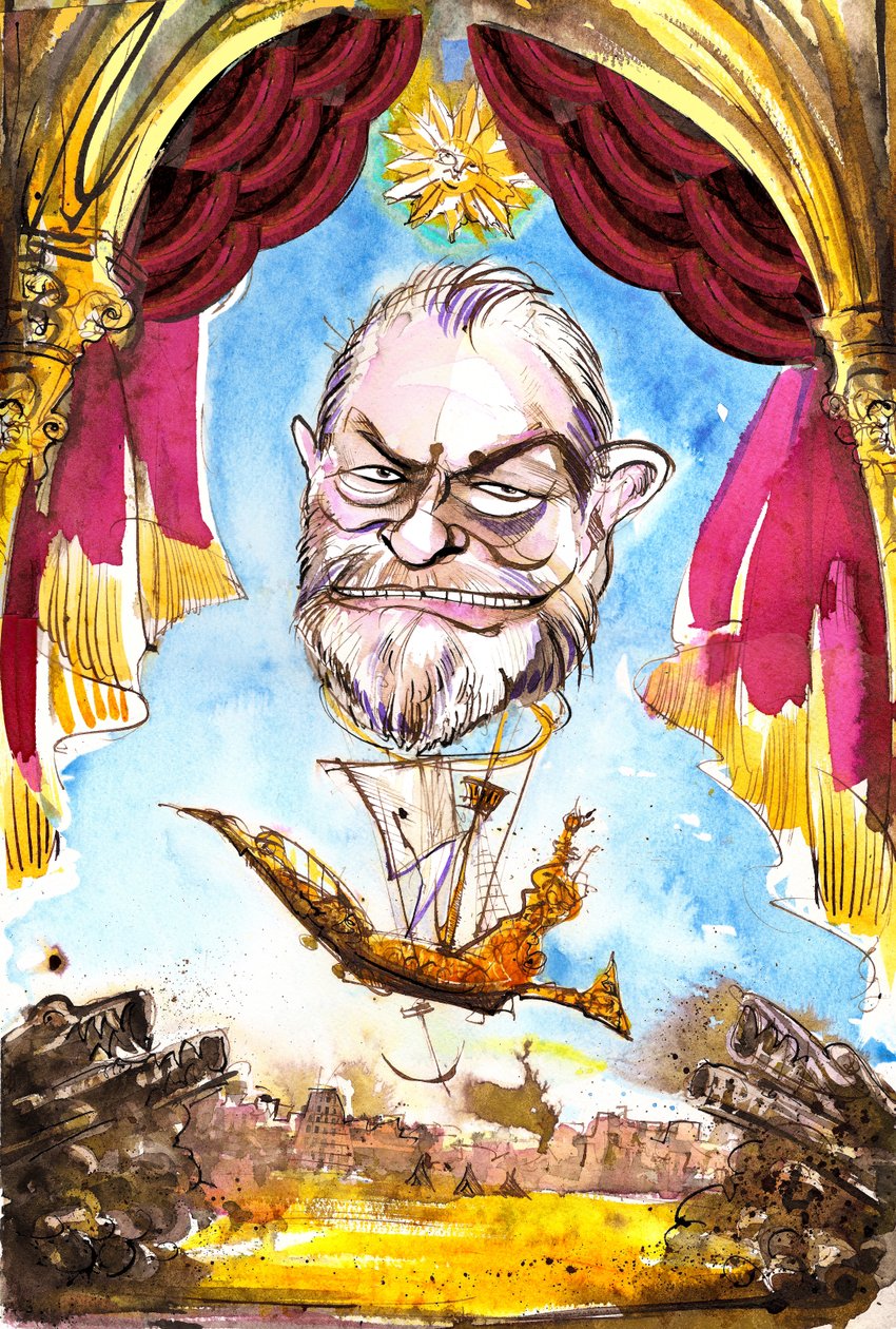 Terry Gilliam - urodzony w Ameryce brytyjski reżyser filmowy, scenarzysta, członek zespołu Monty Python i animator, ur. 1940 autorstwa Neale Osborne