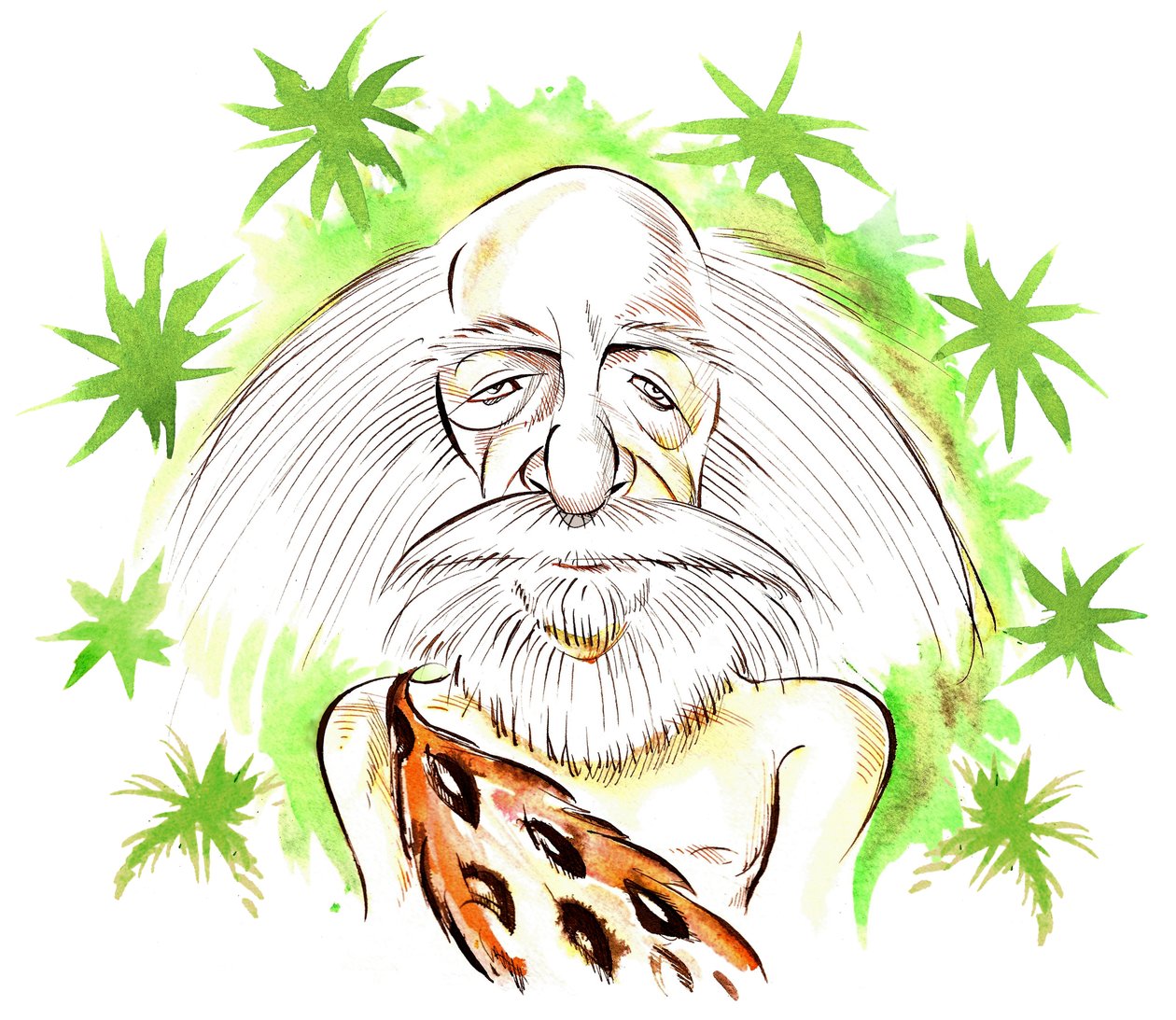 William Golding, angielski pisarz, 1911-1993 autorstwa Neale Osborne