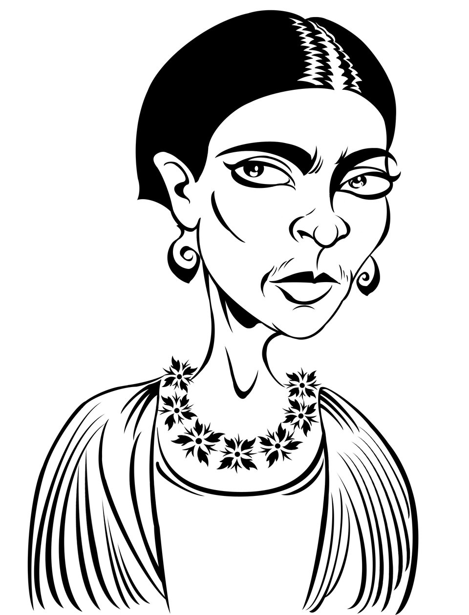 Frida Kahlo (cyfrowa) autorstwa Neale Osborne