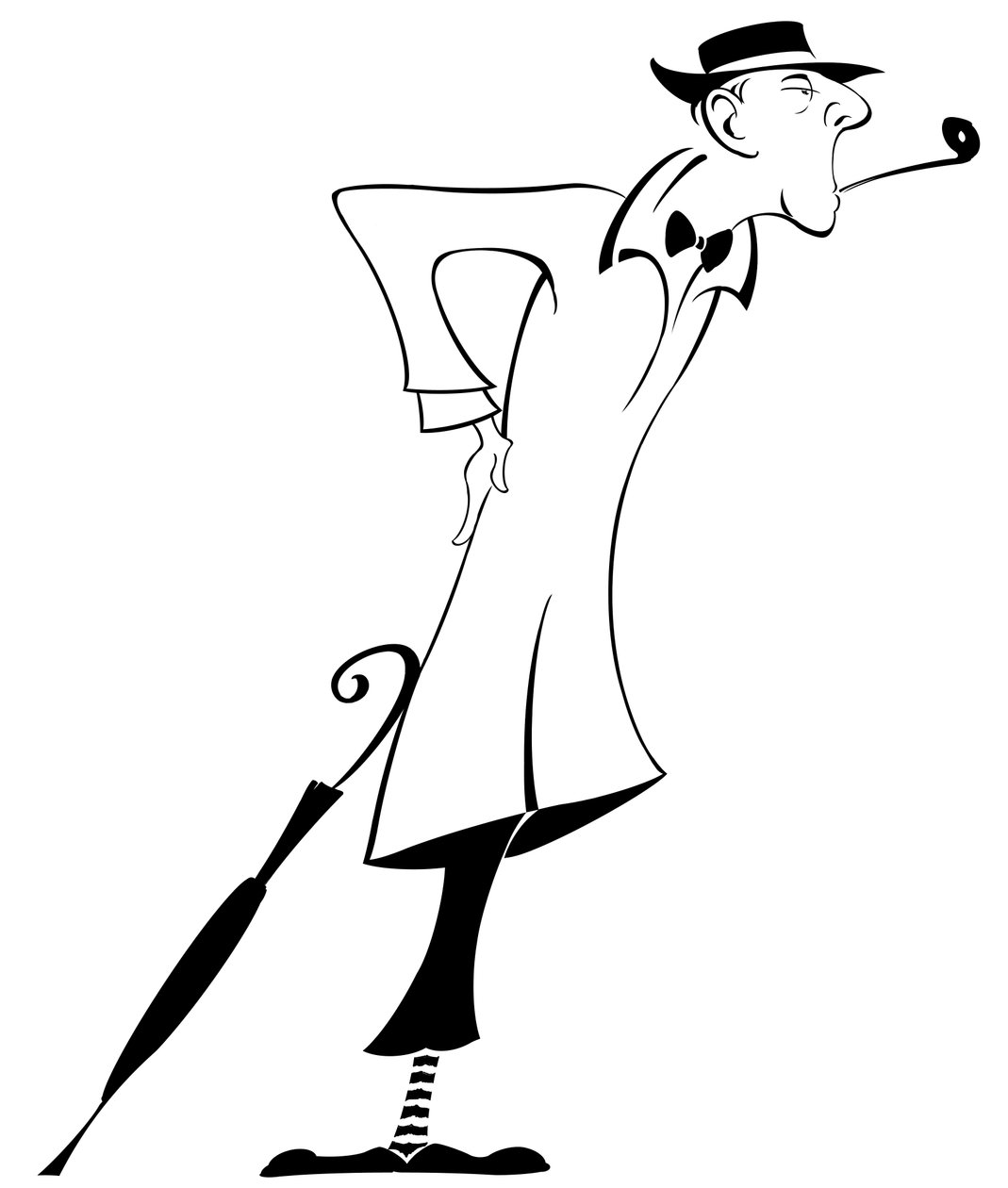 Jacques Tati (cyfrowy) autorstwa Neale Osborne