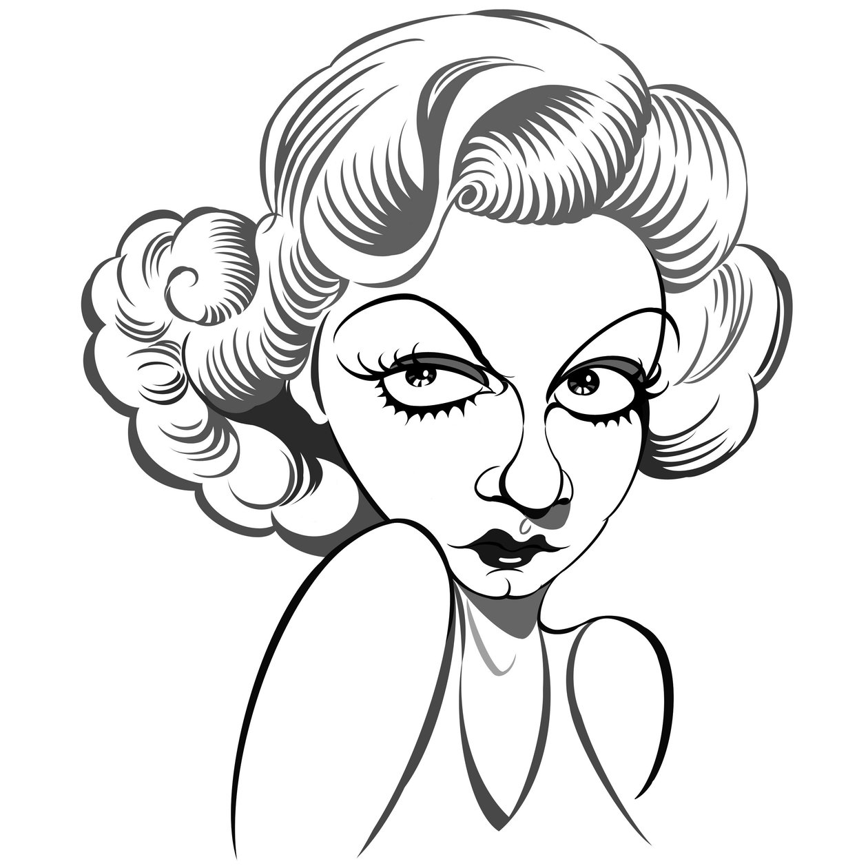 Jean Harlow, 2018 (cyfrowy) autorstwa Neale Osborne