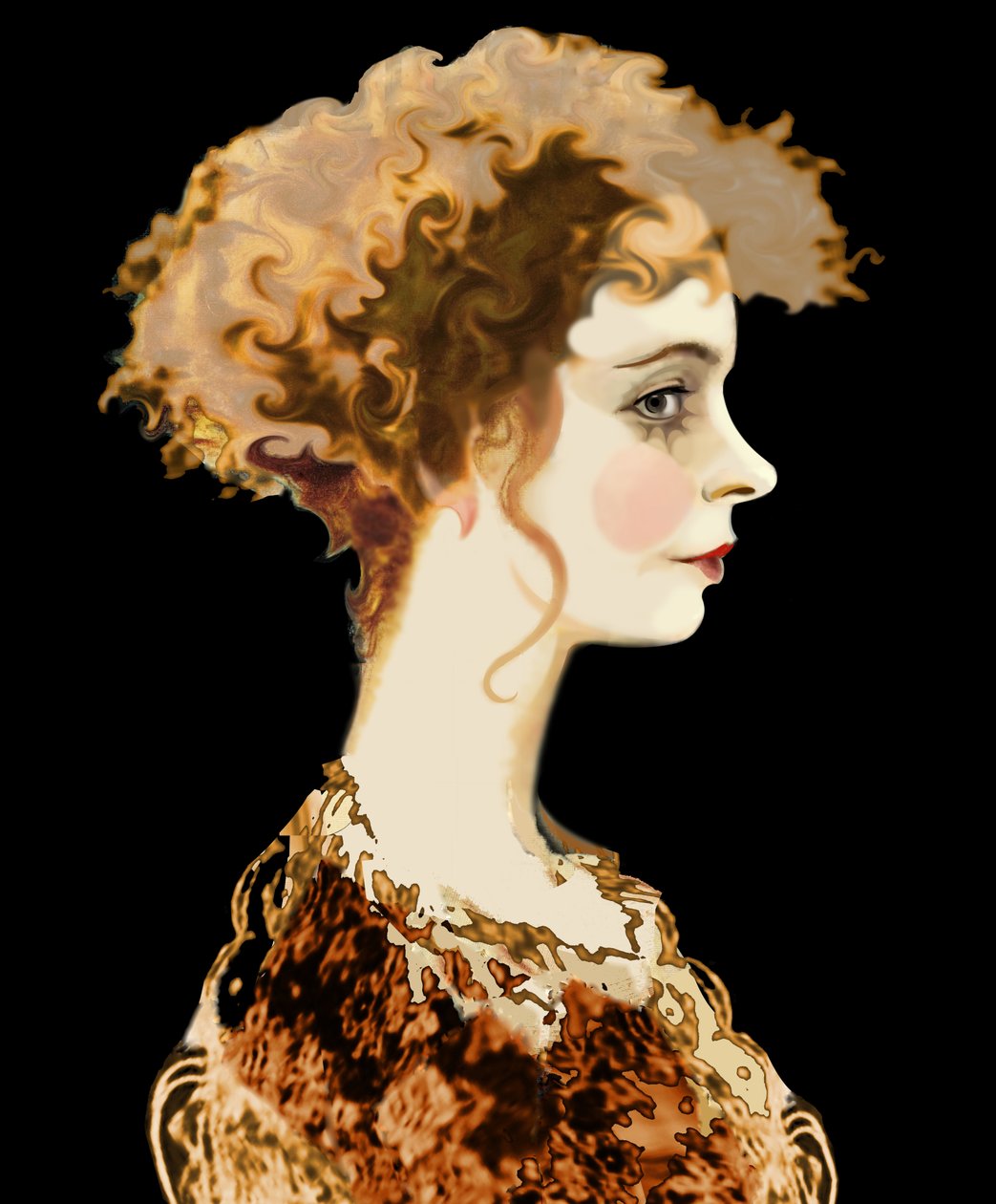 Lillian Gish, 2022 (cyfrowo) autorstwa Neale Osborne