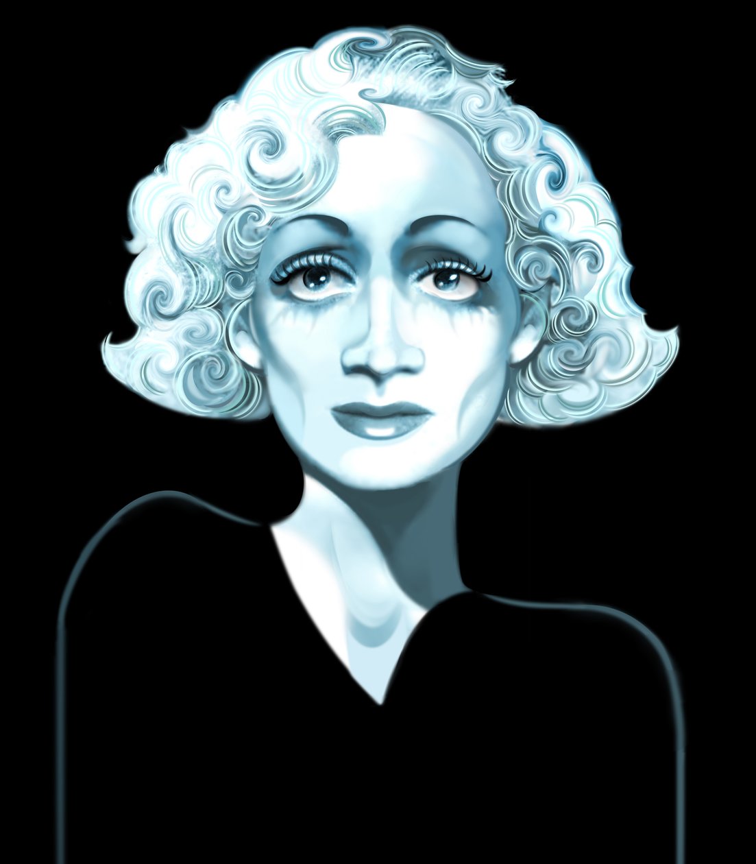 Marlena Dietrich, 2021 (cyfrowa) autorstwa Neale Osborne