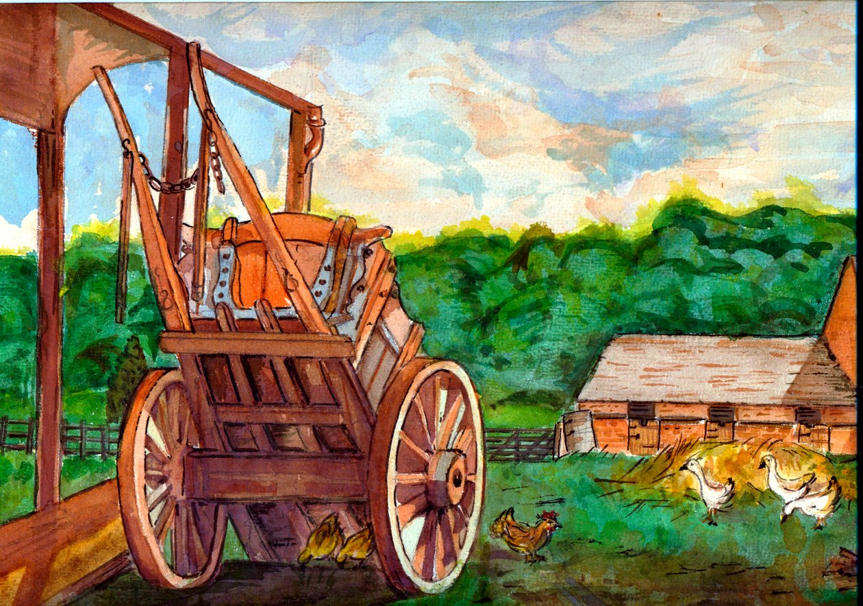 Wooldridge Farm, Priory (wc na papierze) autorstwa Nell Hill