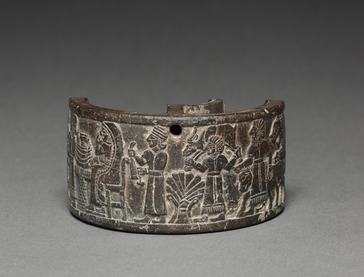 Pyxis bankietowy, 800-750 pne (steatyt) autorstwa Neo Hittite
