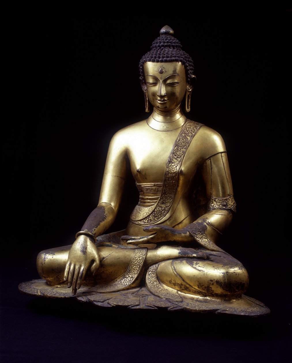 Statua Buddy. Nepal XV wiek. 60 cm. autorstwa Nepalese School