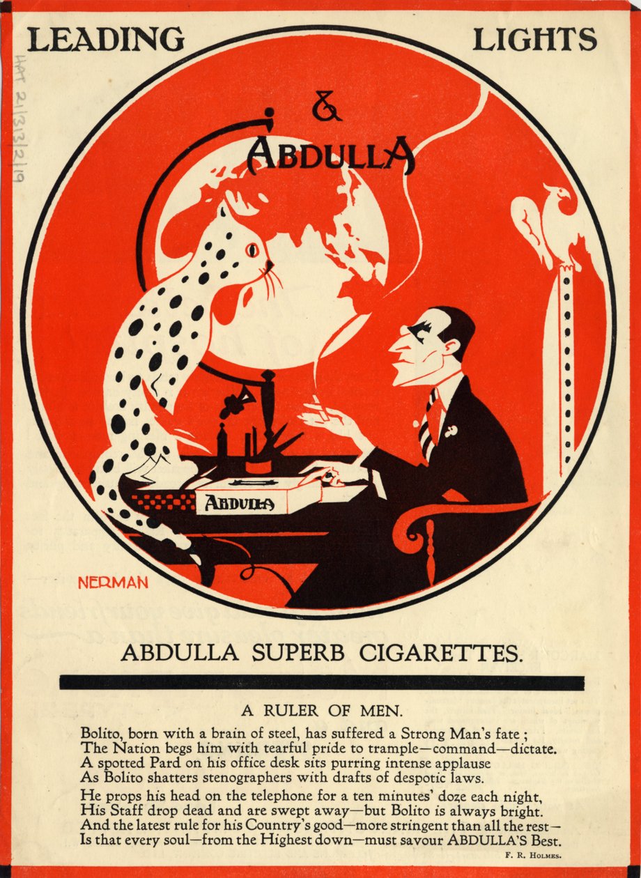 Papierosy Abdulli, lata 20. autorstwa Nerman