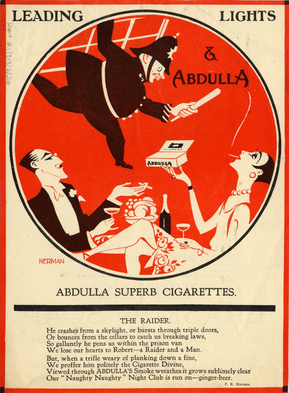Papierosy Abdulli, lata 20. autorstwa Nerman
