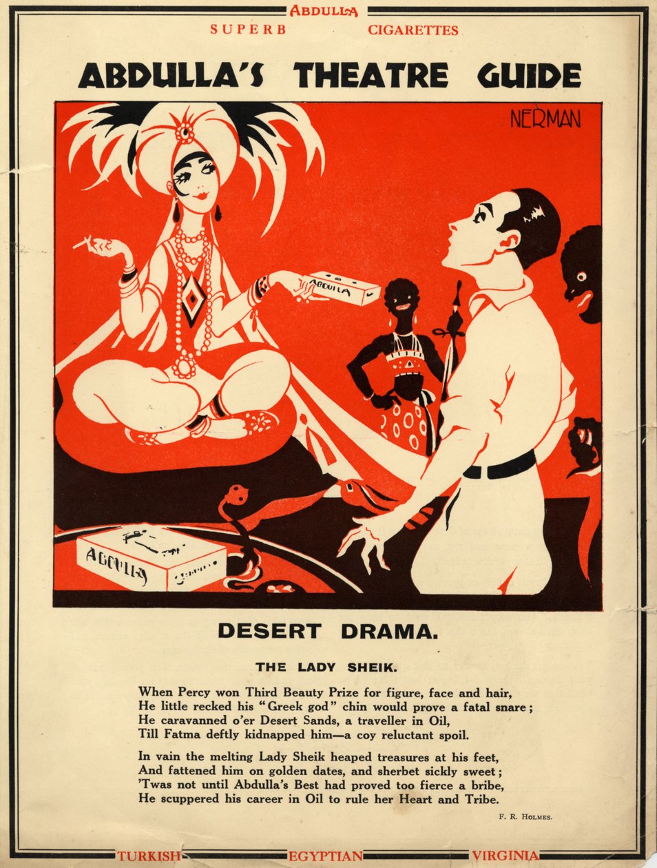 Papierosy Abdulli, 1928 autorstwa Nerman