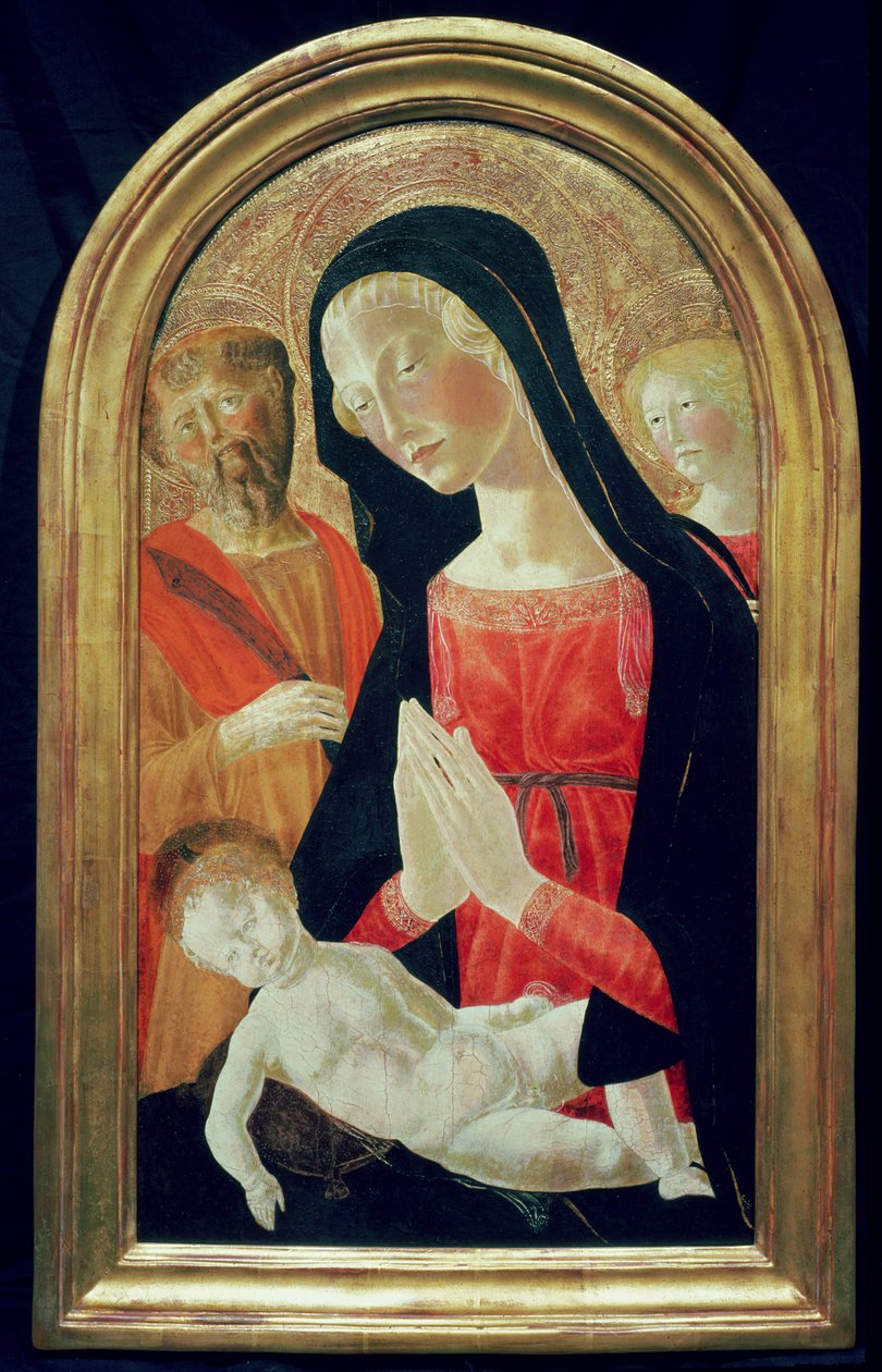Madonna z Dzieciątkiem (tempera na panelu) autorstwa Neroccio di Landi