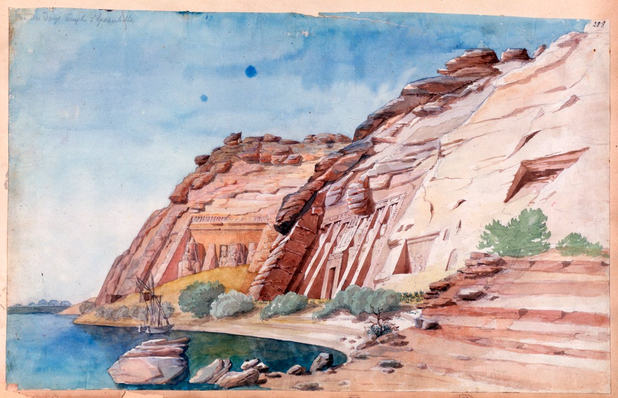 „Abu Simbel”, Egipt, XIX w. autorstwa Nestor l
