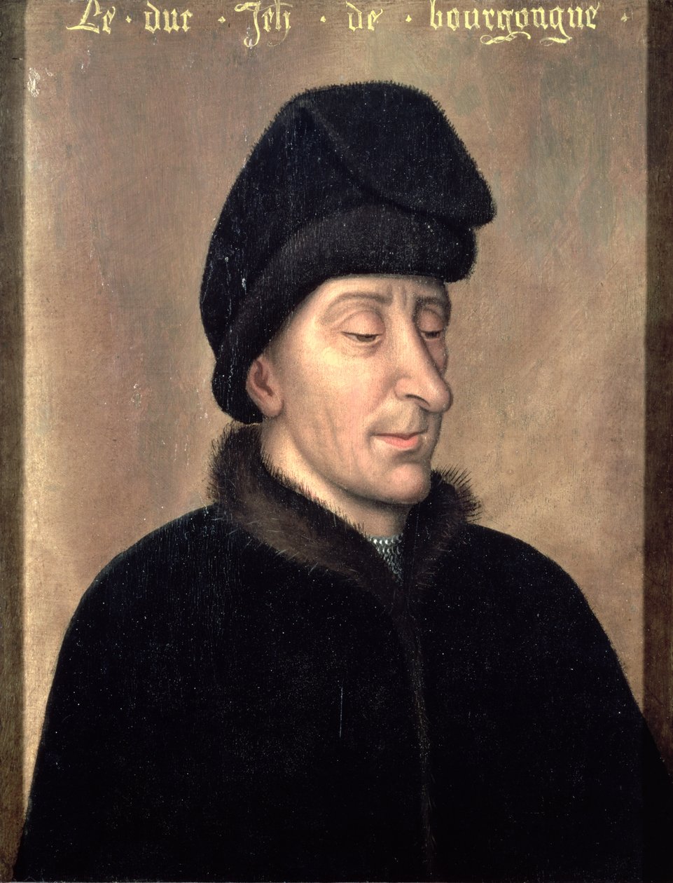 Jan Nieustraszony, książę Burgundii (1371-1419) (panel) autorstwa Netherlandish School